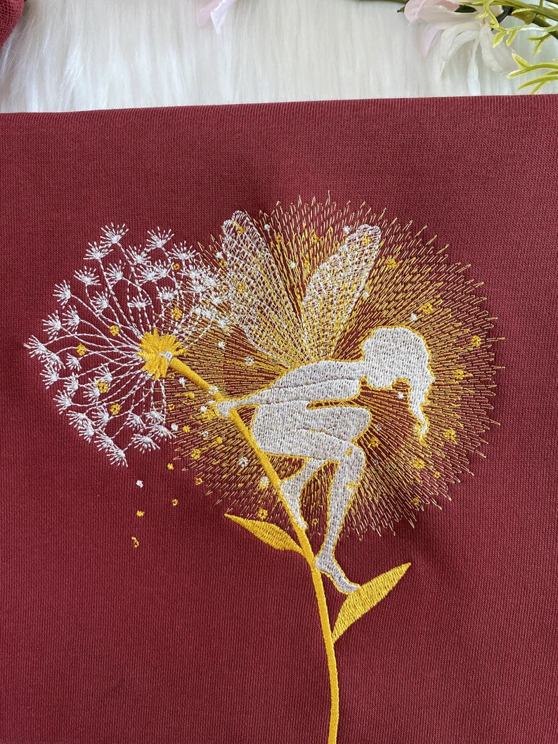 embroidered Fairy Sweatshirt
