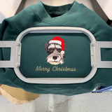 Custom Embroidered Pet Sweatshirt for Christmas