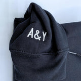 Custom Embroidered Name and Heart Sweatshirt