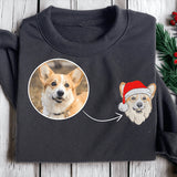 Custom Embroidered Pet Sweatshirt for Christmas