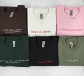embroidered sweatshirts custom