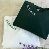 Custom Embroidered Collar Sweatshirt