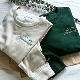 Custom Embroidered I Love My Girlfriend Sweatshirt
