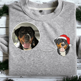 Custom Embroidered Pet Sweatshirt for Christmas