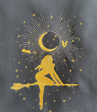 black crewneck sweatshirt