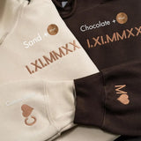 Custom Embroidered Roman Numeral Hoodie