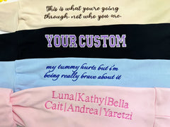 custom embroidery on sweatshirts