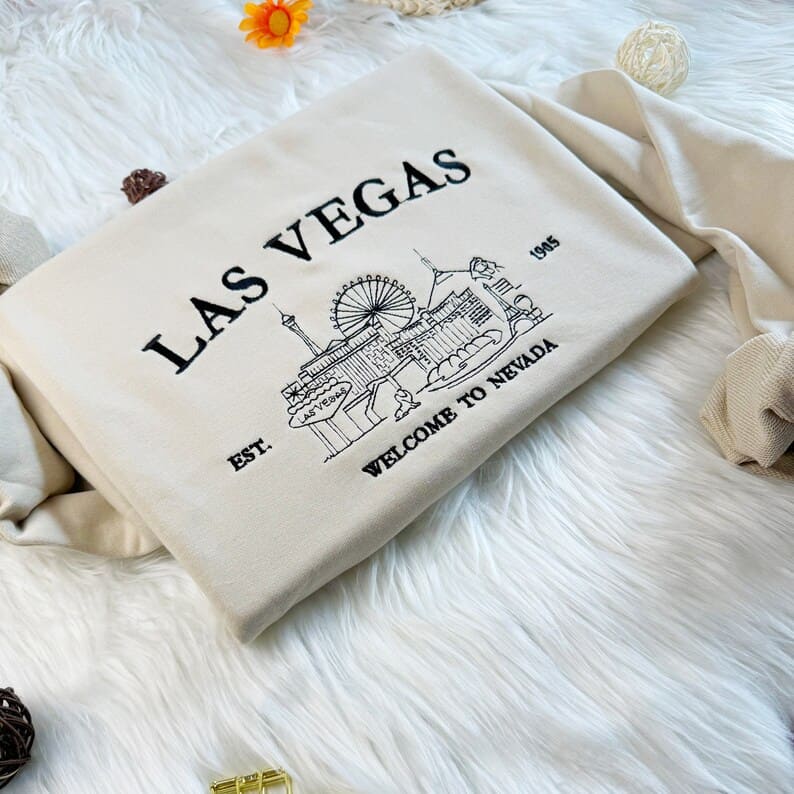 Embroidered Las Vegas Sweatshirt