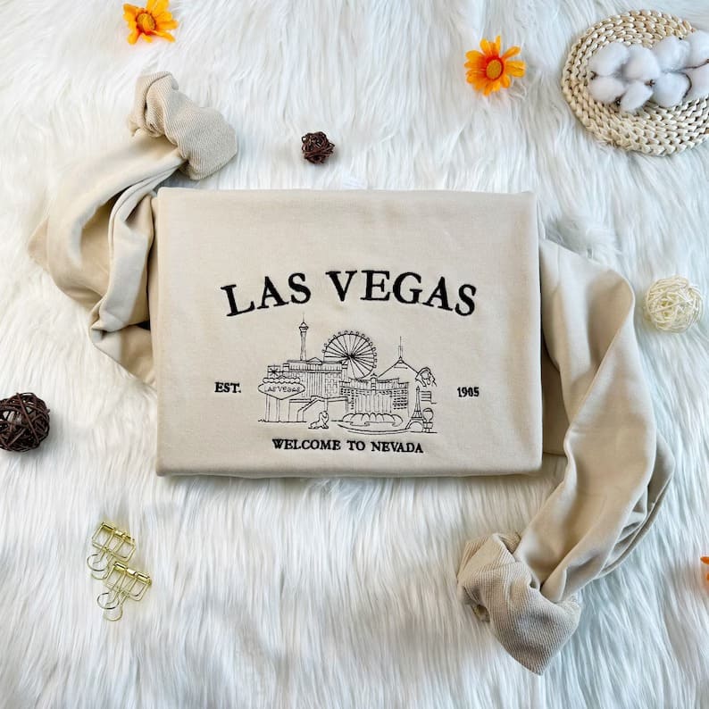 Embroidered Las Vegas Sweatshirt