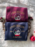 Christmas Stars Hollow Embroidered Sweatshirt