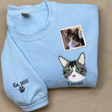 Embroidered Custom Cat Sweatshirt