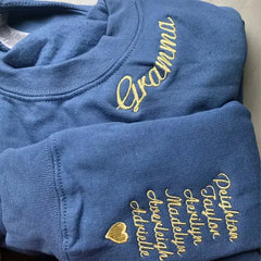 Custom Crewneck Embroidered Text Sweatshirt