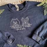 Custom Embroidered Dog MOM Sweatshirt