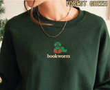 Embroidered Bookworm Sweatshirt