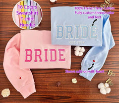 bride embroidered sweatshirt