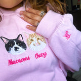 Embroidered Custom Cat Sweatshirt