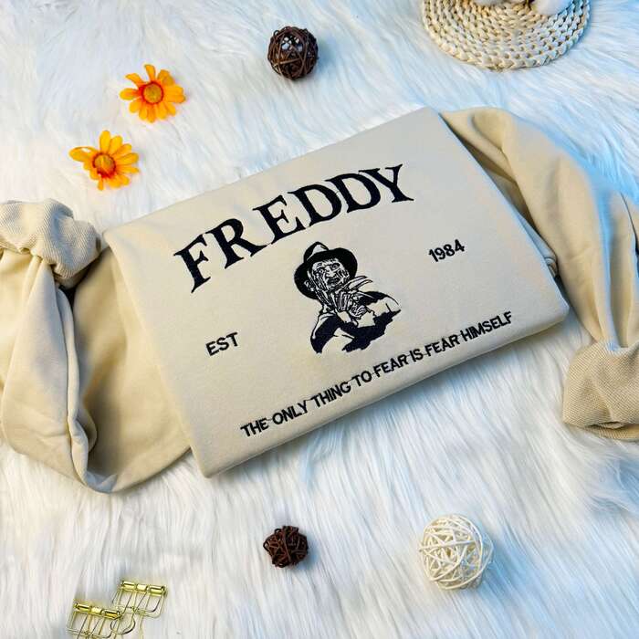 Embroidered Freddy Krueger Sweatshirt