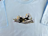 black cat embroideray sweatshirt