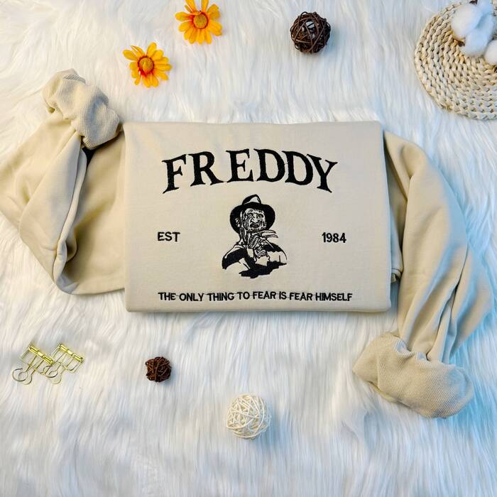 Embroidered Freddy Krueger Sweatshirt