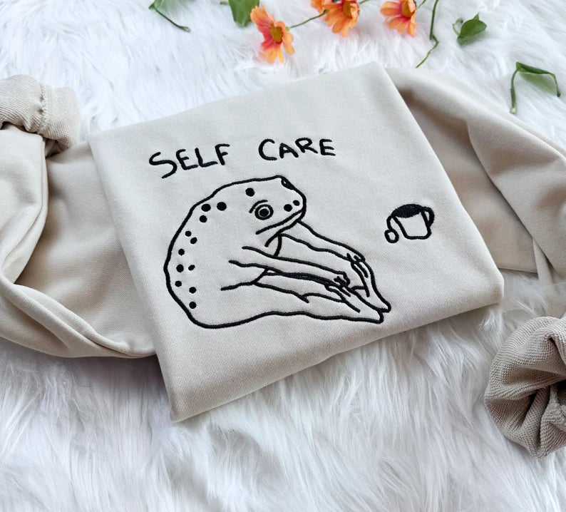 embroidered funny sweatshirt