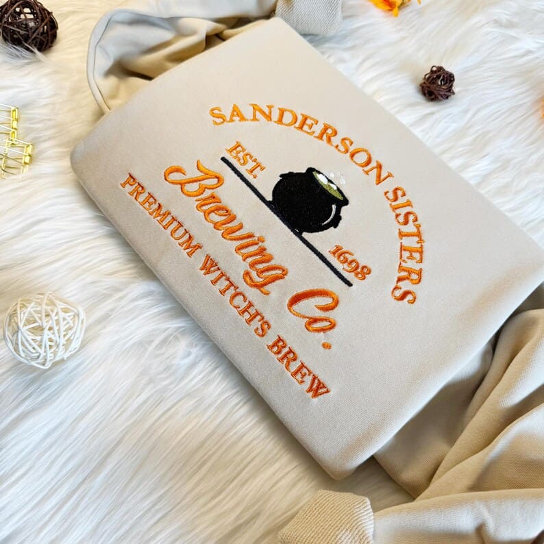 Embroidered Halloween Sanderson Sisters Sweatshirt