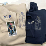 Personalized Embroidered Pictures Hoodie Outline