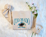 Embroidered Rocky Mountain Colorado Sweatshirt