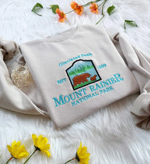 	 mount rainier national park sweatshirt