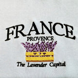 Embroidered France Provence Lavender Sweatshirt