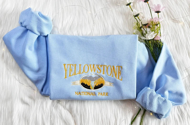 Embroidered Yellowstone National Park Sweatshirt