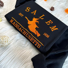 Halloween Embroidered Salem Sweatshirt