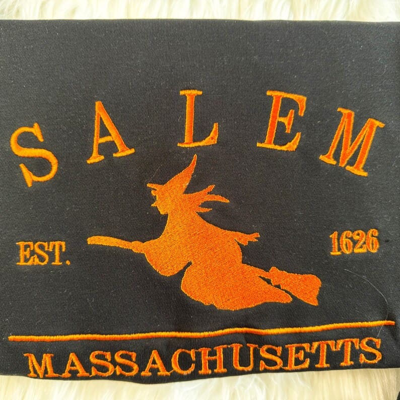 Halloween Embroidered Salem Sweatshirt