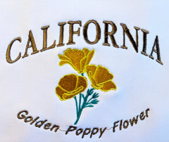 quality Golden Poppy Flower Embroidary