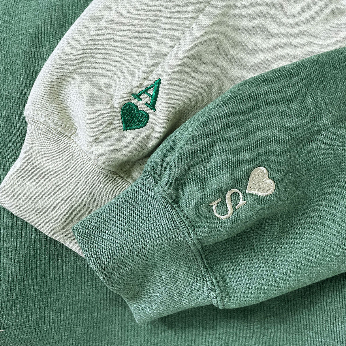 Custom Embroidered Sweatshirt with Name and Heart – Zaotify