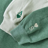 Custom Embroidered Name and Heart Sweatshirt