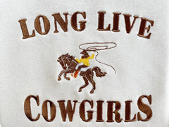 long live cowgirl embroidary