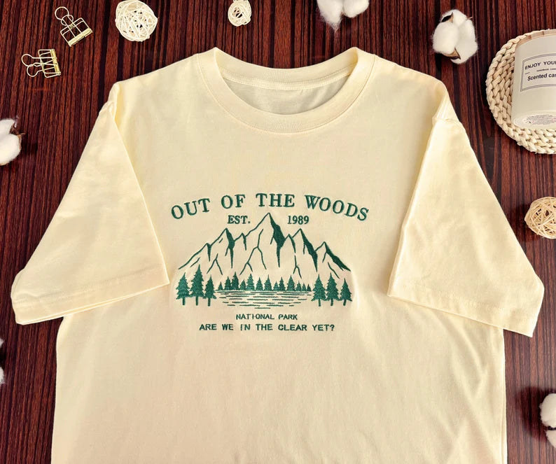 Out Of Wood Embroidered Unisex T-shirt