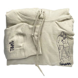 Personalized Embroidered Pictures Hoodie Outline