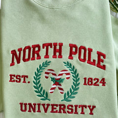 the north pole christmas embroidary