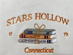 Stars hollow connecticut embroidered sweatshirt