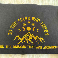 Embroidered Velaris Sweatshirt To the Stars Who Listex