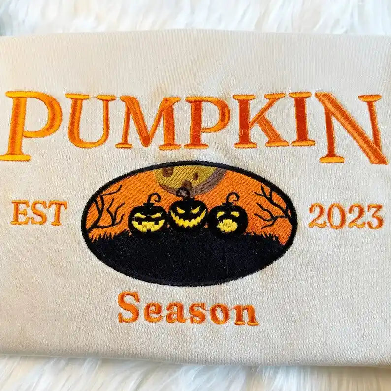 Halloween Pumpkin Sweatshirt with Custom Year